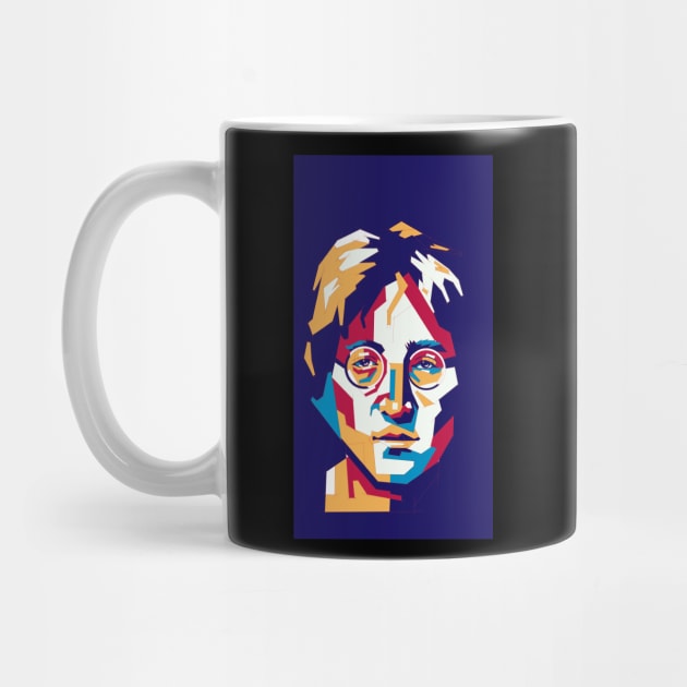 John Lennon Pop Art by Doodle Casual Shoes